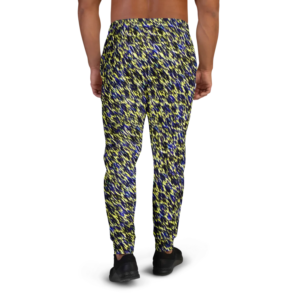 Lemon Lightning on Men's Joggers — Back