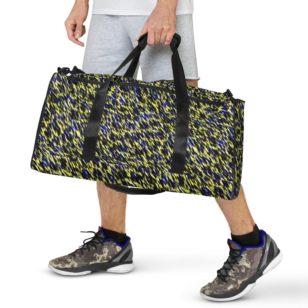 Lemon Lightning on Duffle Bag — Front