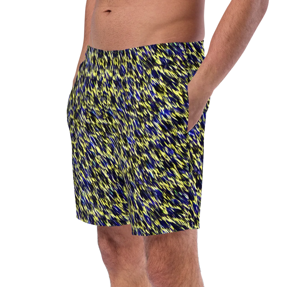Lemon Lightning on Swim Trunks — Left Front