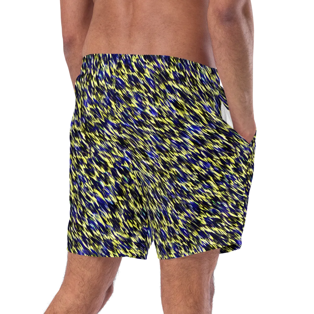 Lemon Lightning on Swim Trunks — Right Back