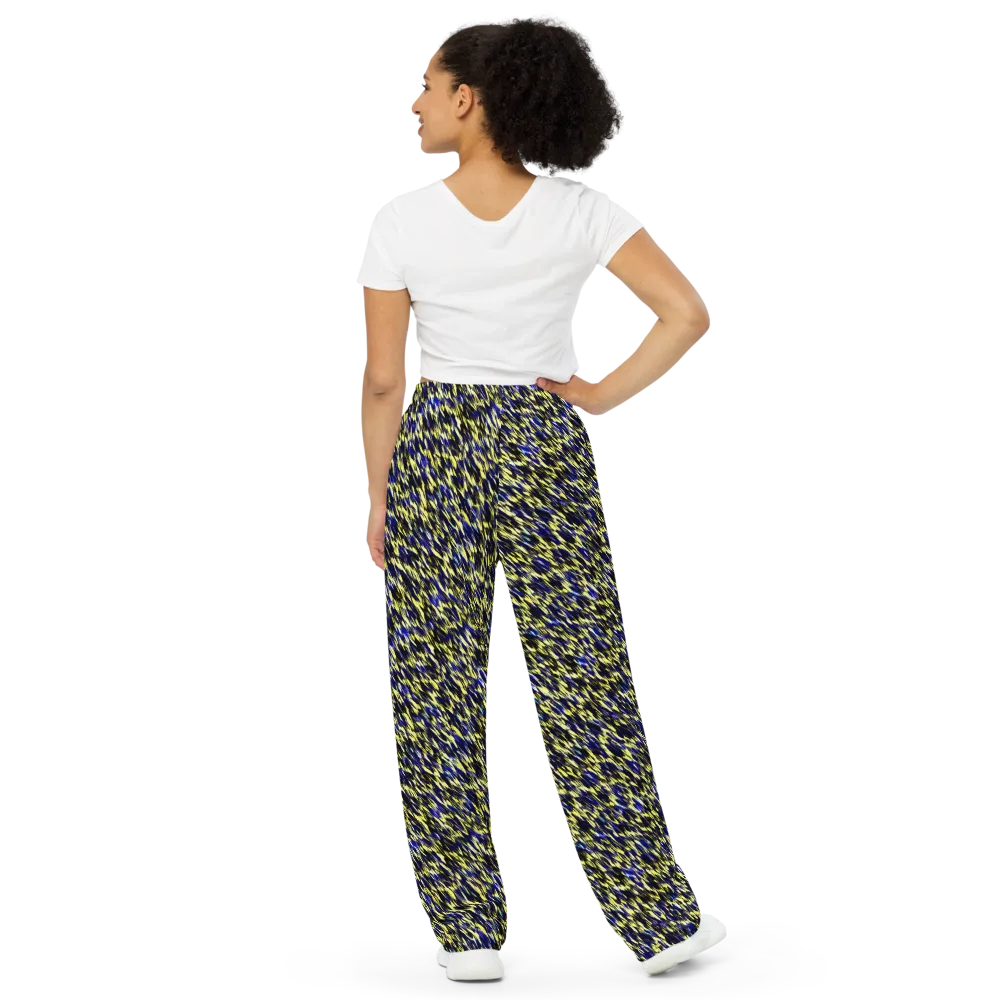 Lemon Lightning on Wide-Leg Pants — Back