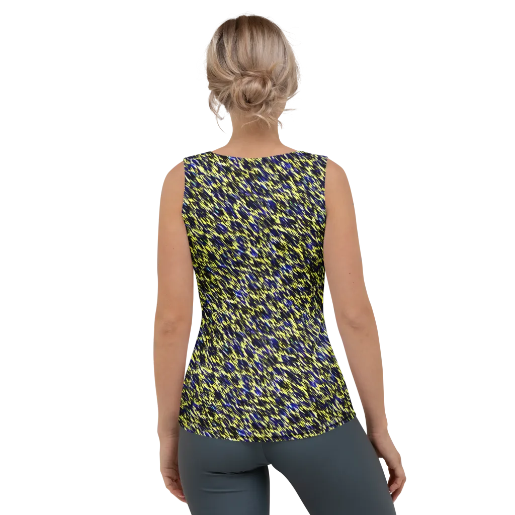 Lemon Lightning on Women's Tank Top — Back