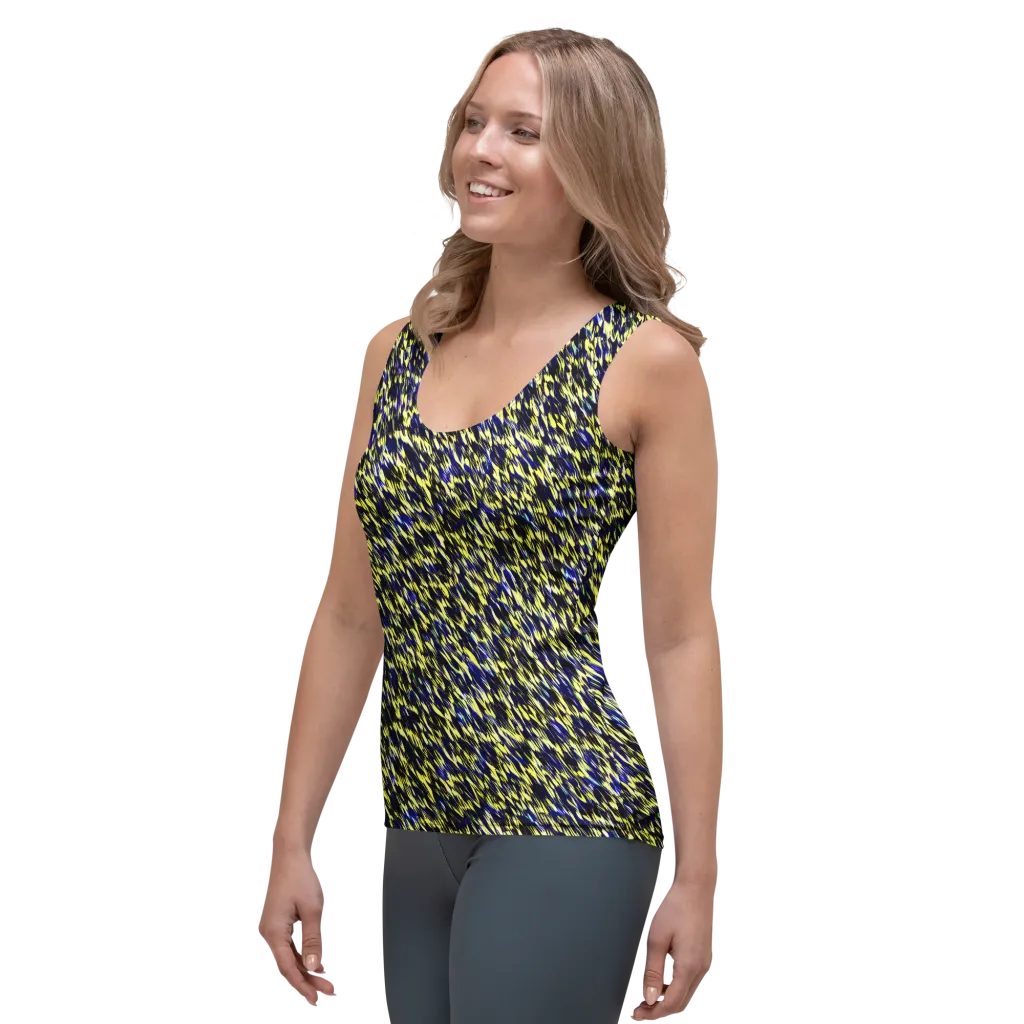 Lemon Lightning on Women's Tank Top — Left Front
