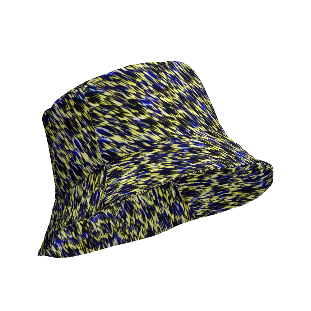 Lemon Lightning on Reversible Bucket Hat — Product details Outside