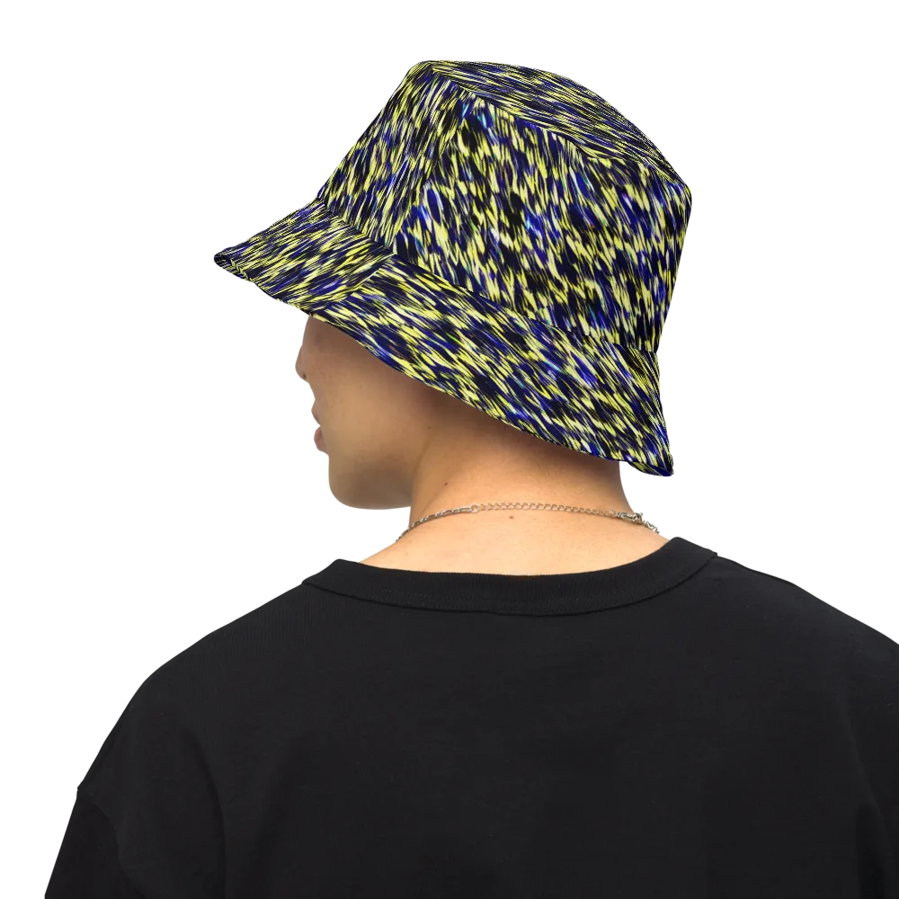 Lemon Lightning on Reversible Bucket Hat — Back Inside