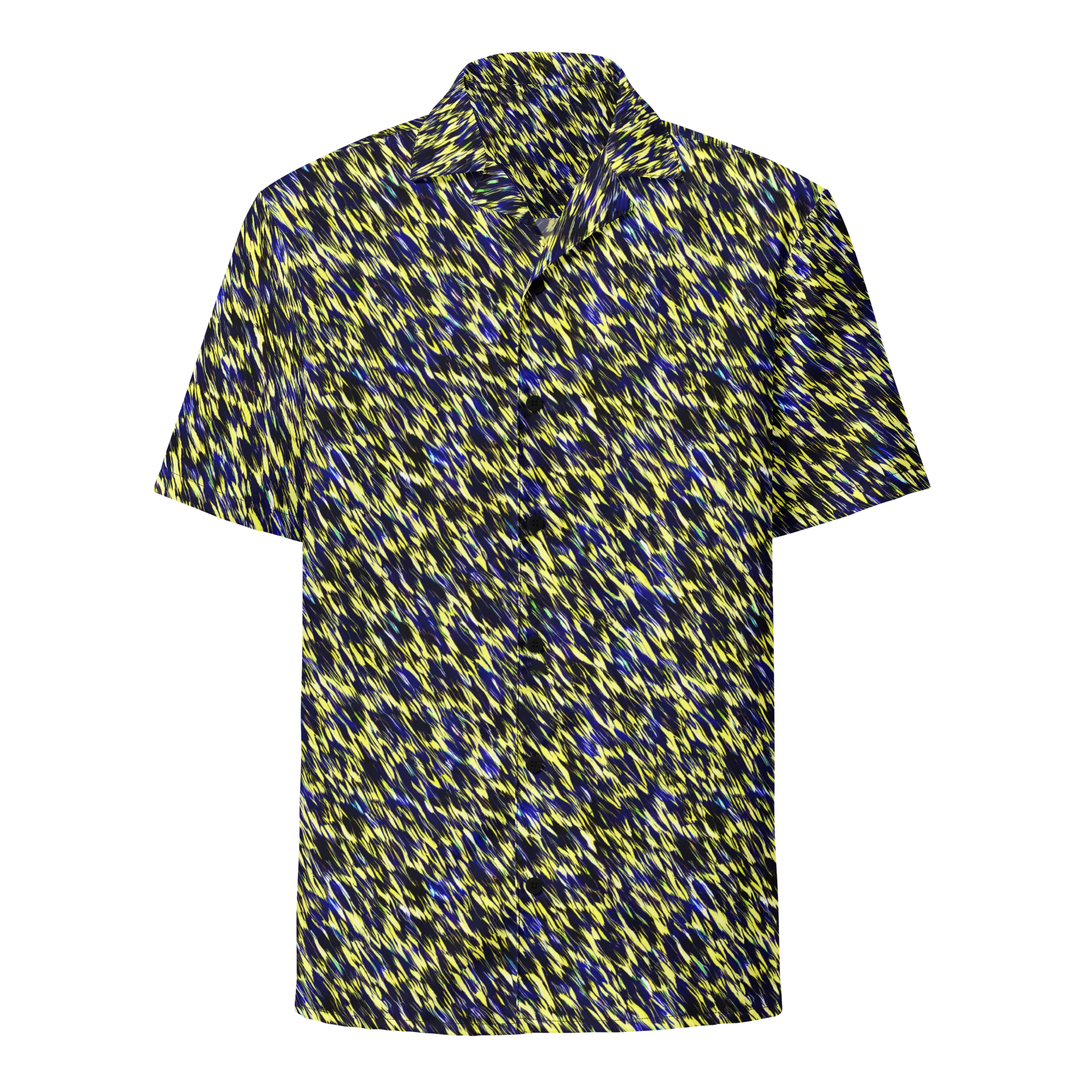 Lemon Lightning on Button Shirt — Front