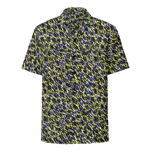 Lemon Lightning on a Button Shirt