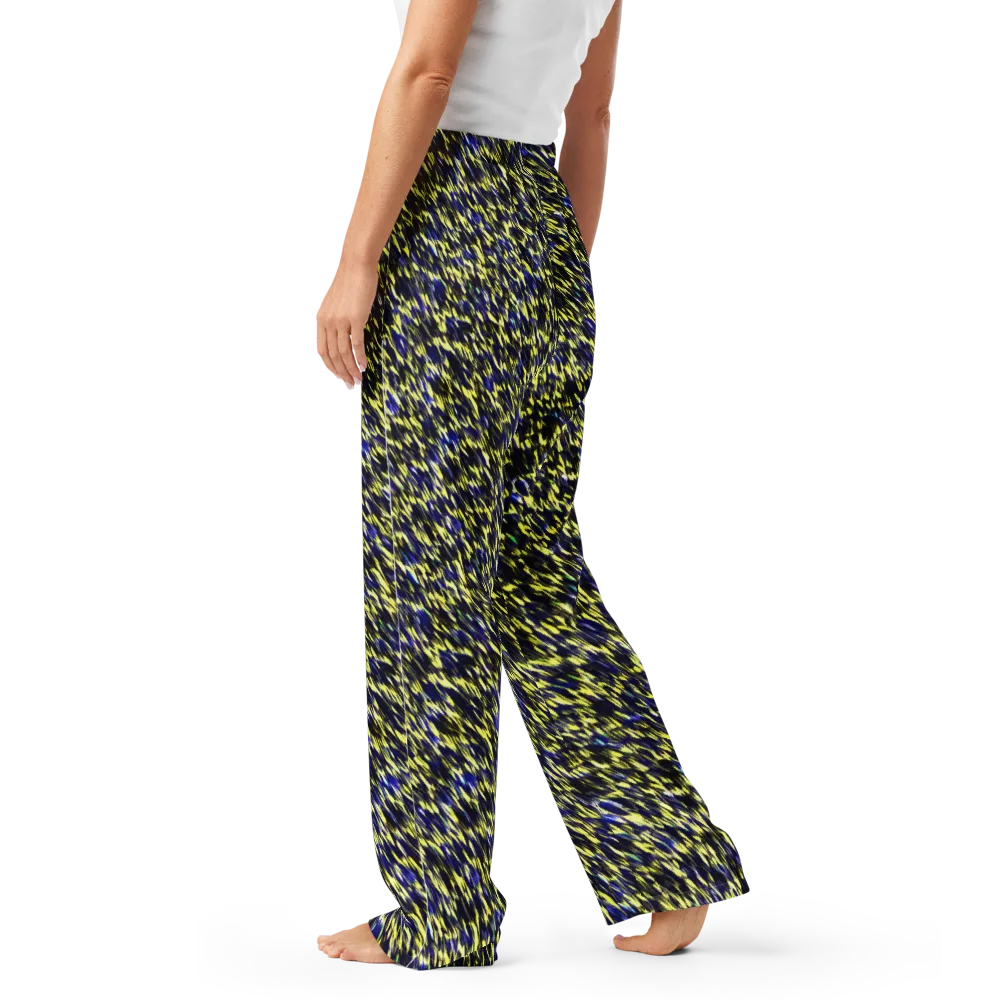 Lemon Lightning on Women's Pajama Pants — Left