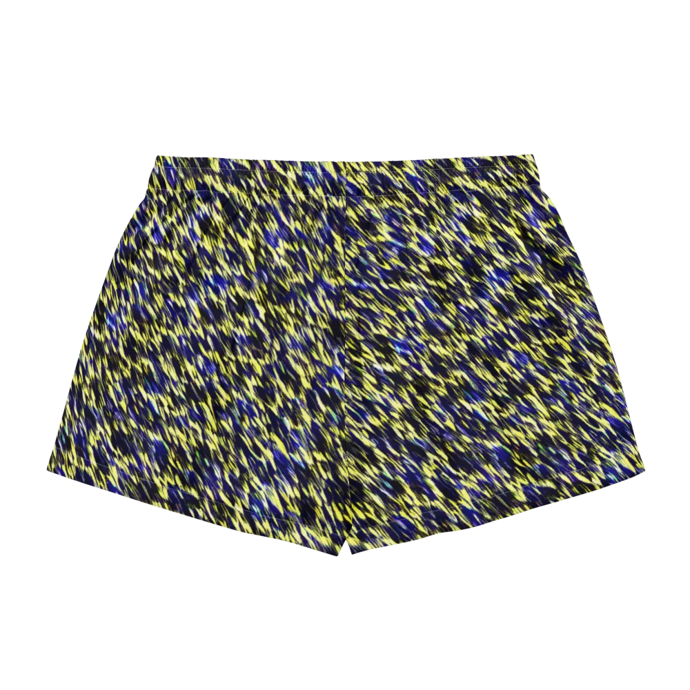 Lemon Lightning on Women's Pajama Shorts — Back