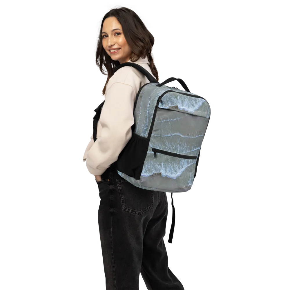 Silver Surf on Utility Backpack — Back