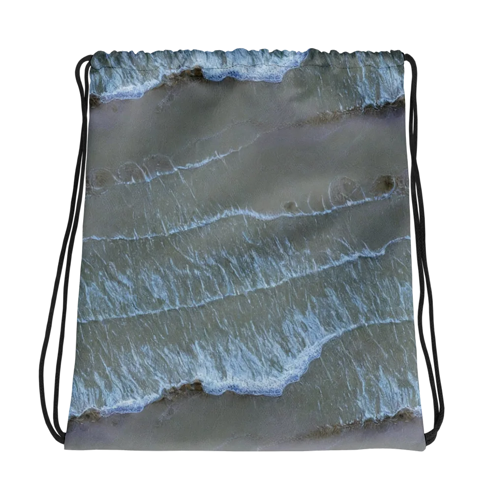 Silver Surf on Drawstring Bag — Photo