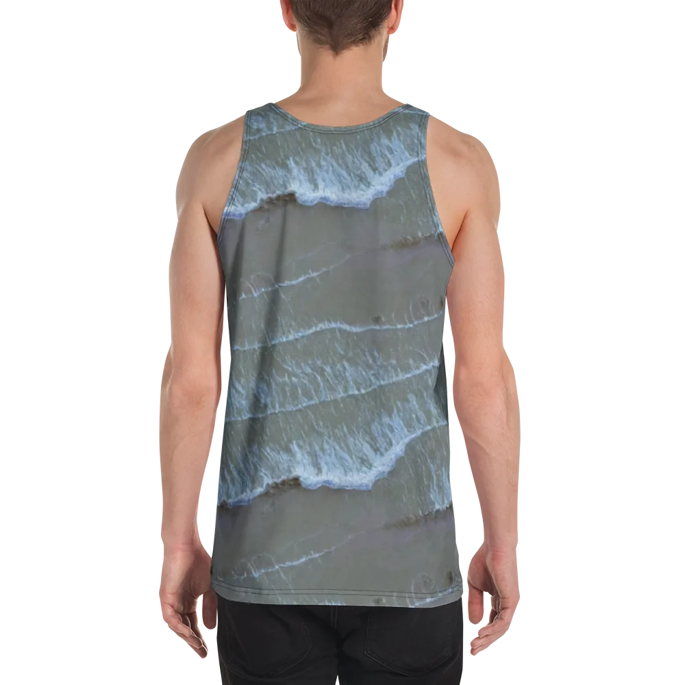Silver Surf on Men's Tank Top — Back