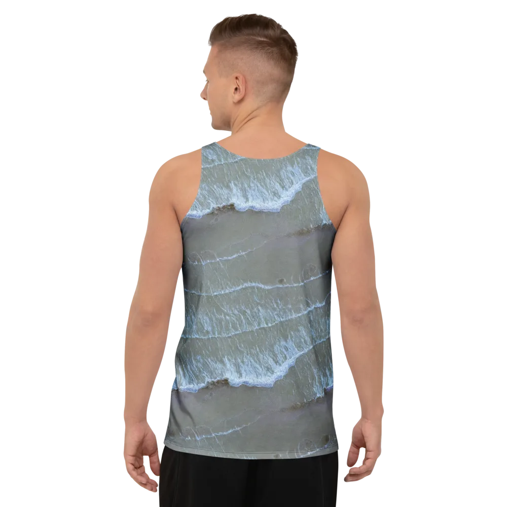 Silver Surf on Men's Tank Top — Back