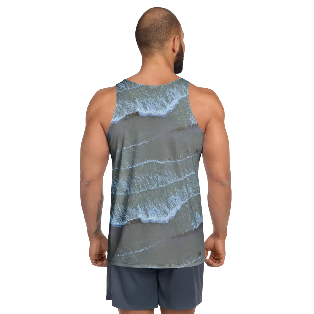 Silver Surf on Men's Tank Top — Back