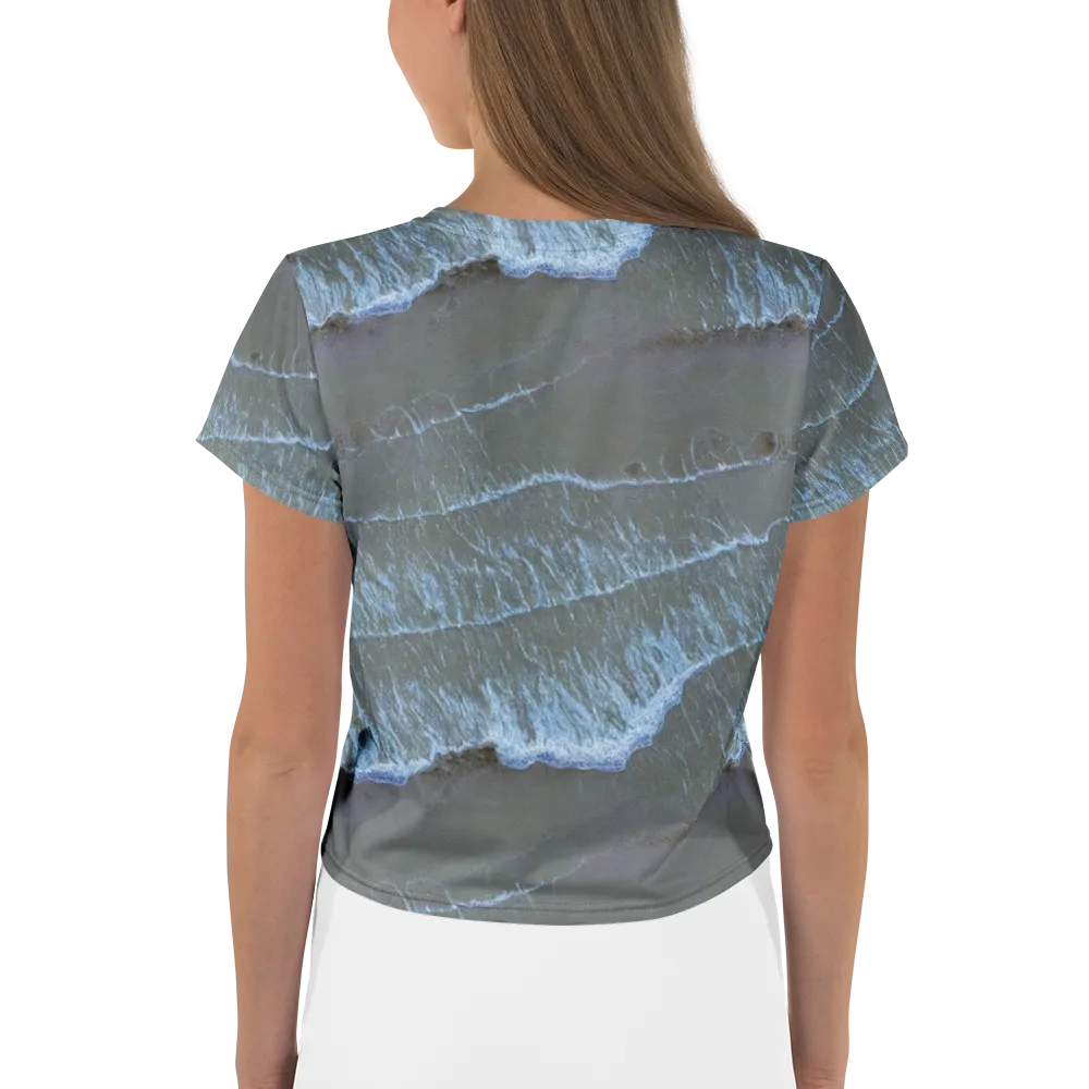 Silver Surf on Crop Tee — Back