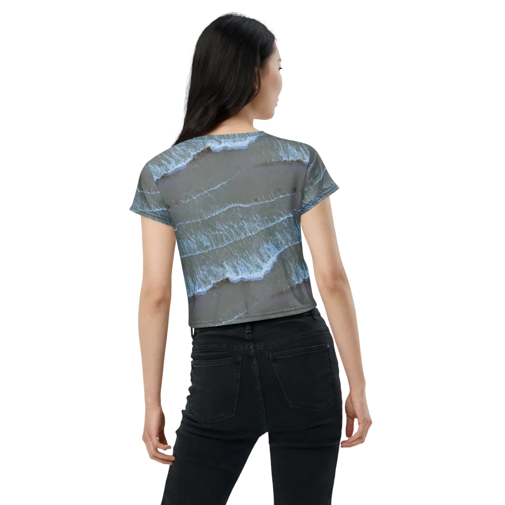 Silver Surf on Crop Tee — Back