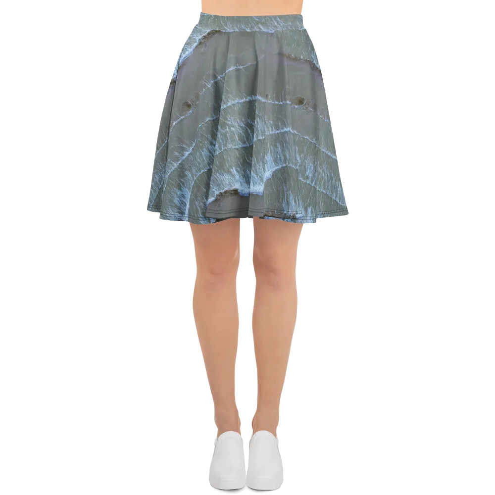 Silver Surf on Skater Skirt — Front