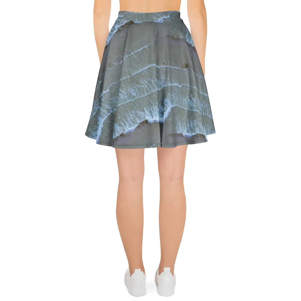 Silver Surf on Skater Skirt — Back