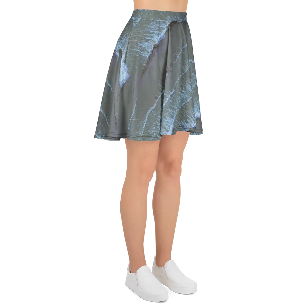 Silver Surf on Skater Skirt — Right