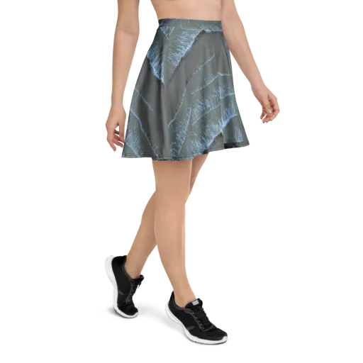 Silver Surf on a Skater Skirt