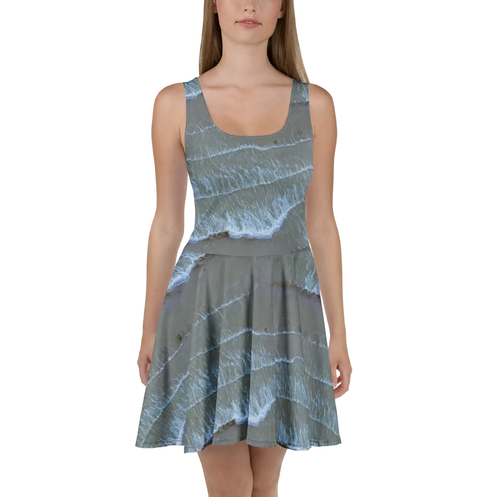 Silver Surf on Skater Dress — Front