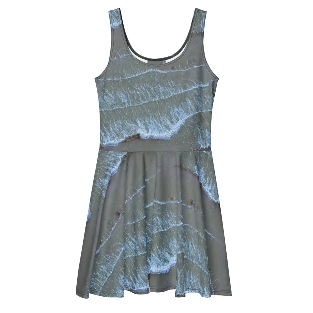 Silver Surf on Skater Dress — Front
