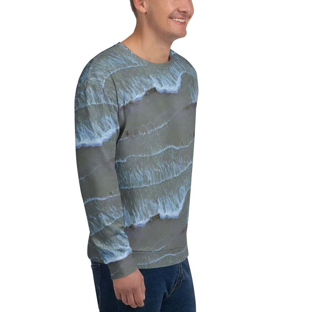 Silver Surf on Sweatshirt — Right Front