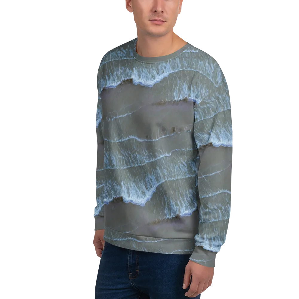 Silver Surf on Sweatshirt — Left Front