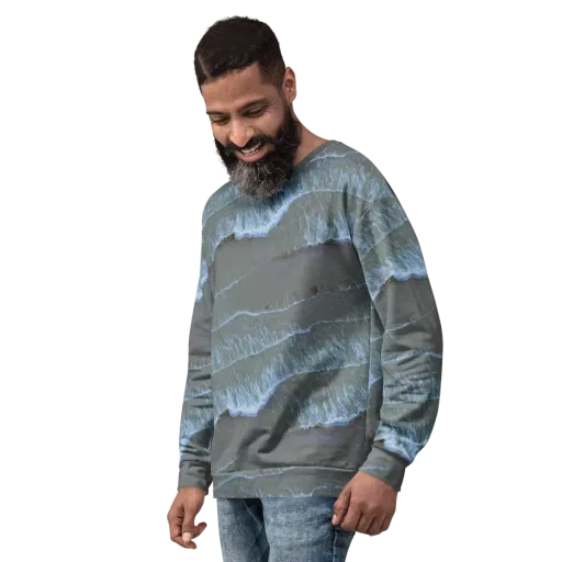 Silver Surf on a Sweatshirt