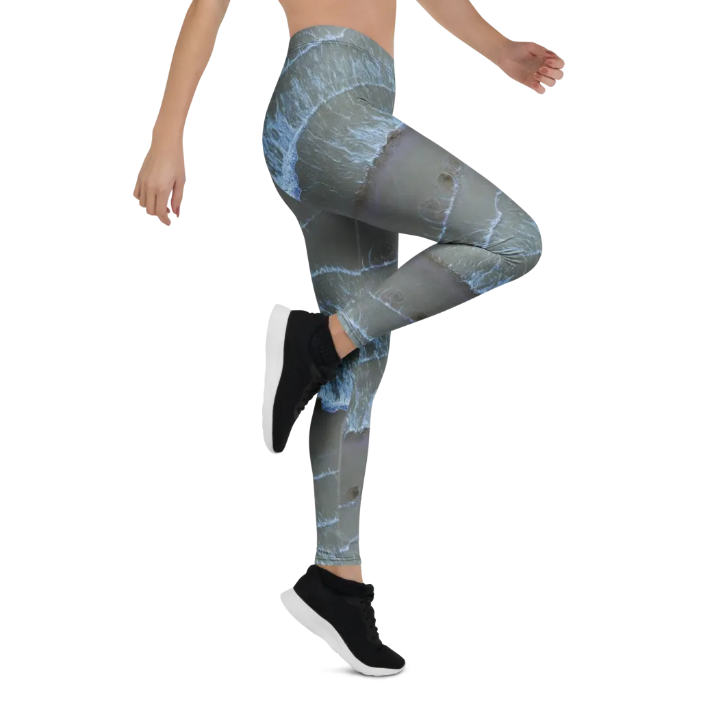 Silver Surf on Leggings — Right