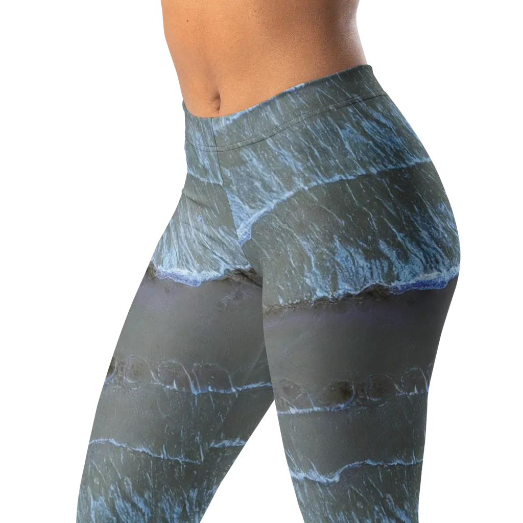 Silver Surf on Leggings — Left Front