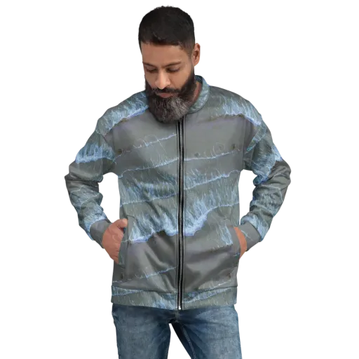 Silver Surf on a Bomber Jacket
