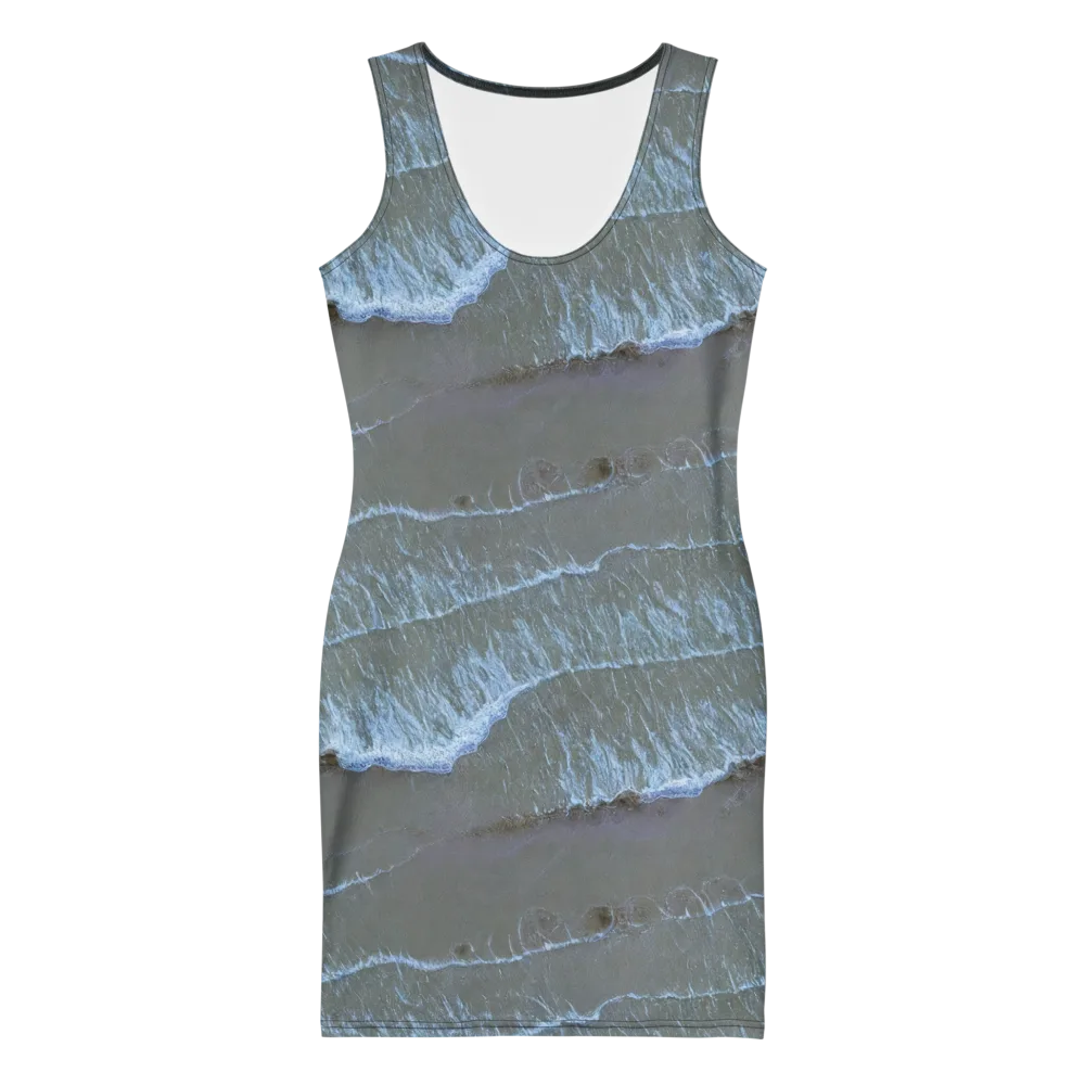 Silver Surf on Bodycon Dress — Front