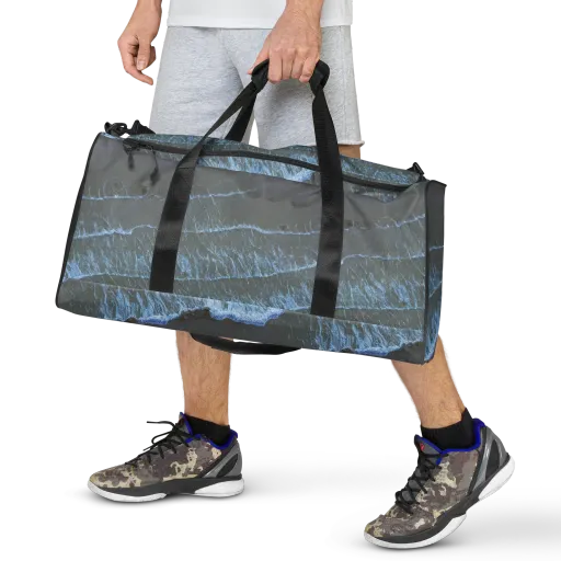 Silver Surf on a Duffle Bag