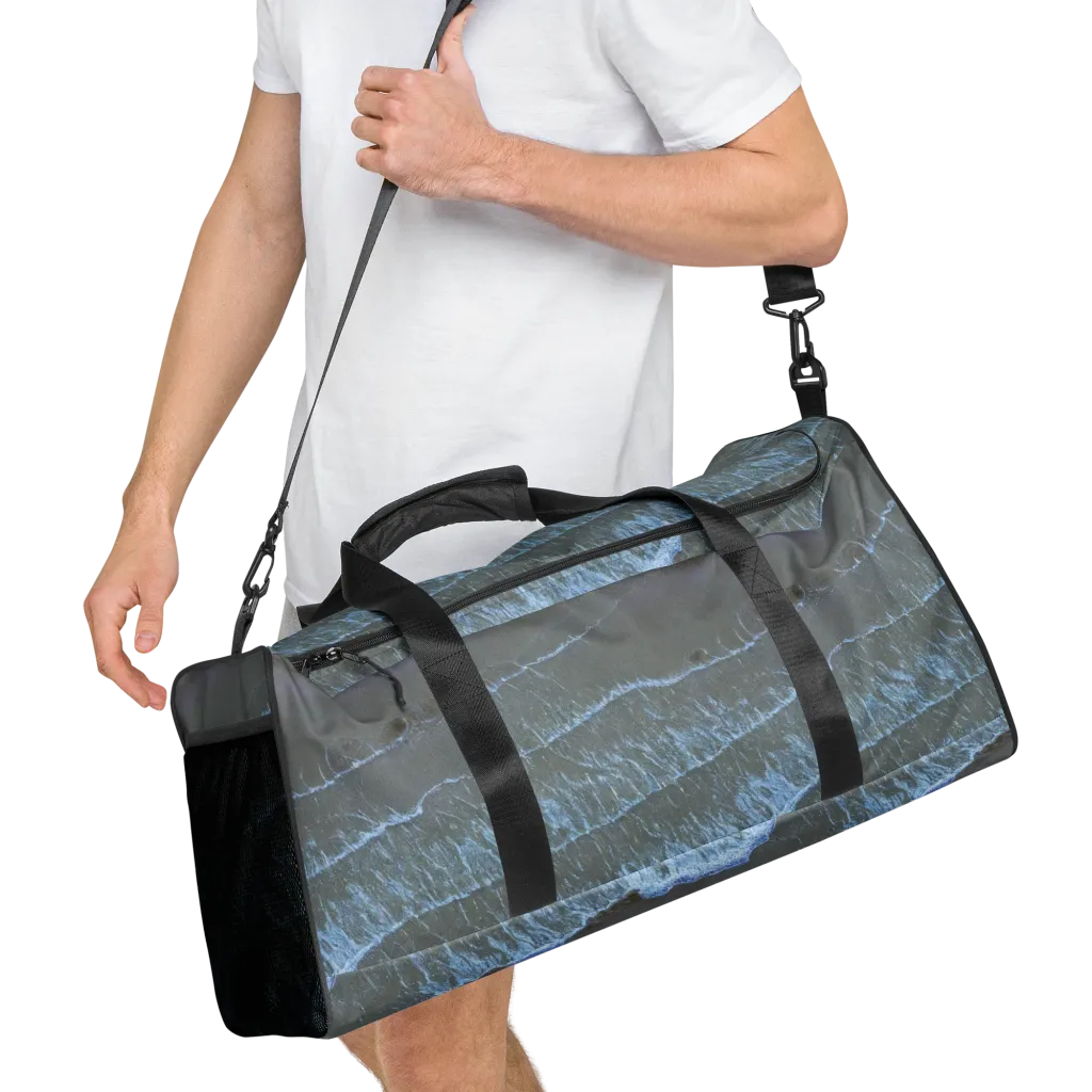 Silver Surf on Duffle Bag — Right Front