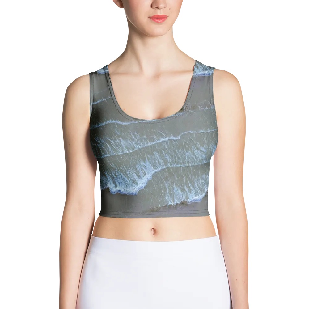 Silver Surf on Crop Top — Front