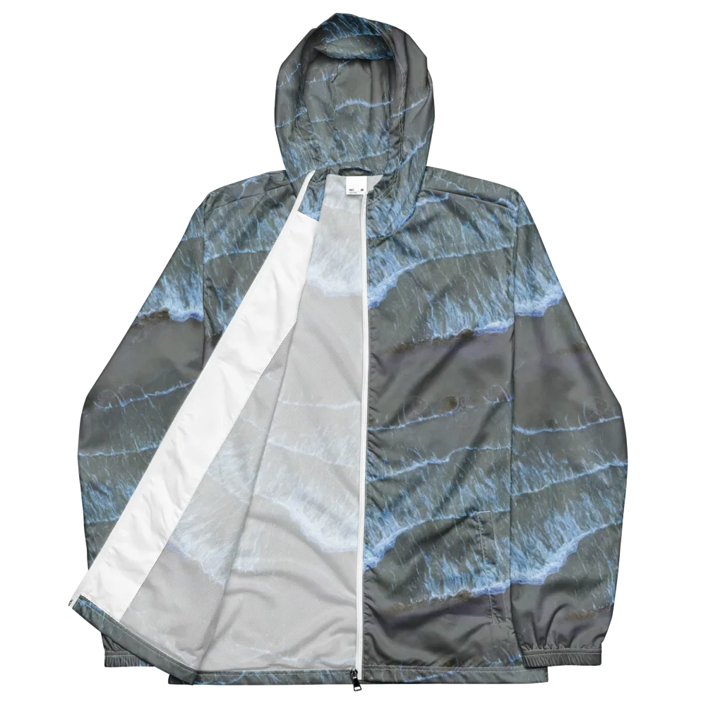 Silver Surf on Men's Windbreaker — Front