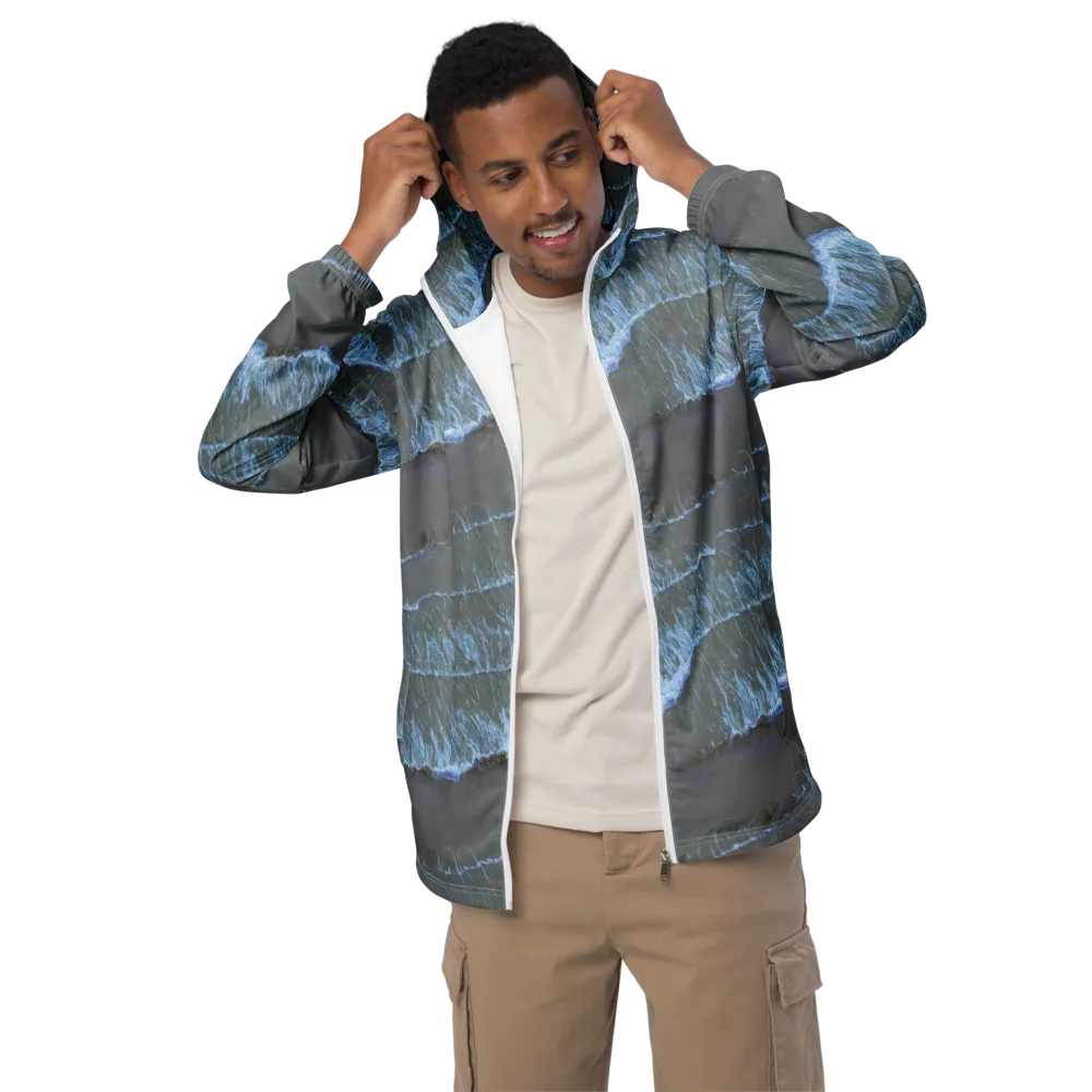Silver Surf on Men's Windbreaker — Front
