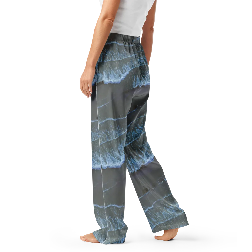 Silver Surf on Women's Pajama Pants — Left