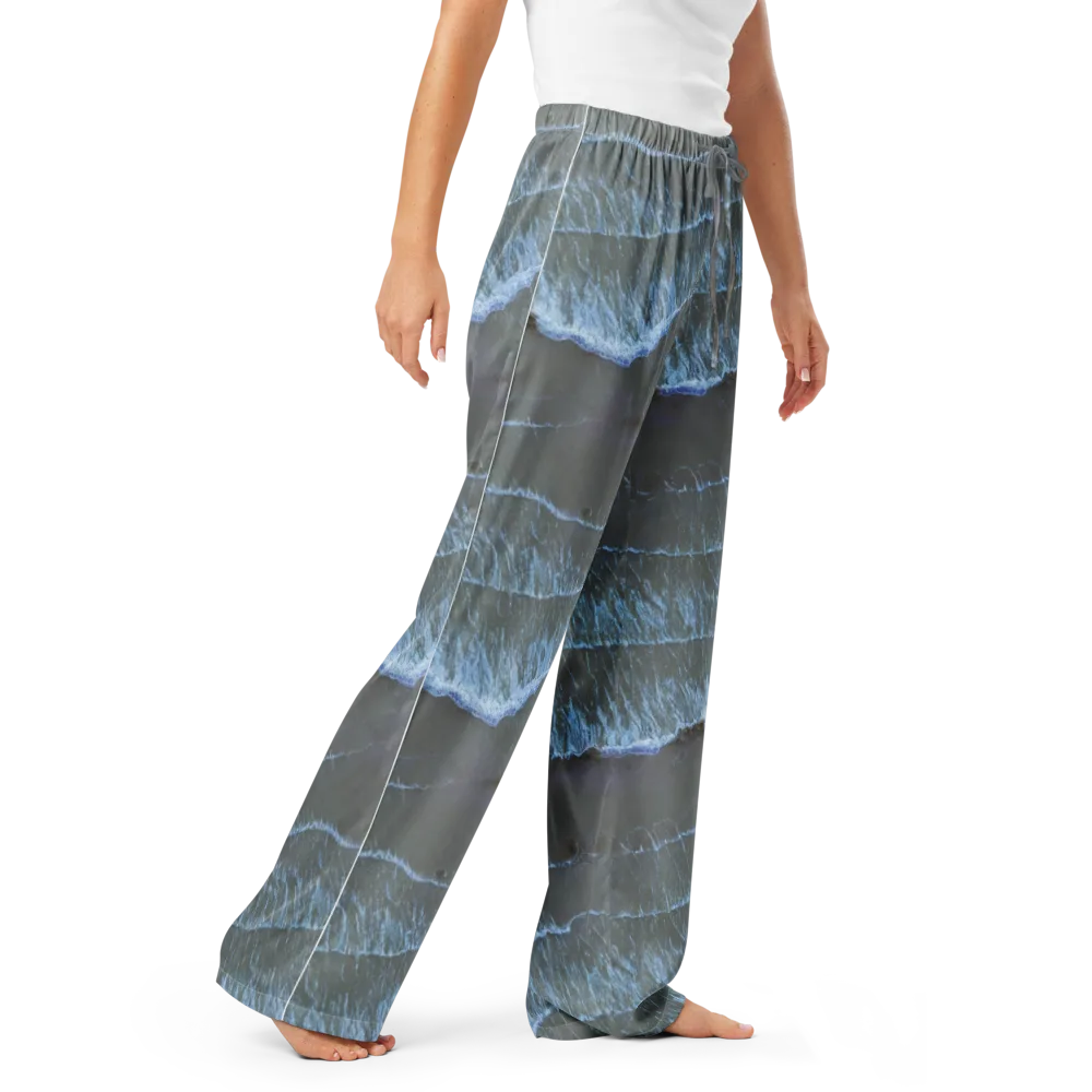 Silver Surf on Women's Pajama Pants — Right Front