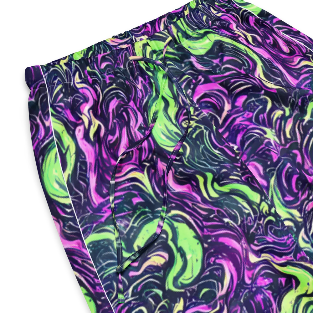 Neon Marbled Bloom on Women's Pajama Pants — Product details