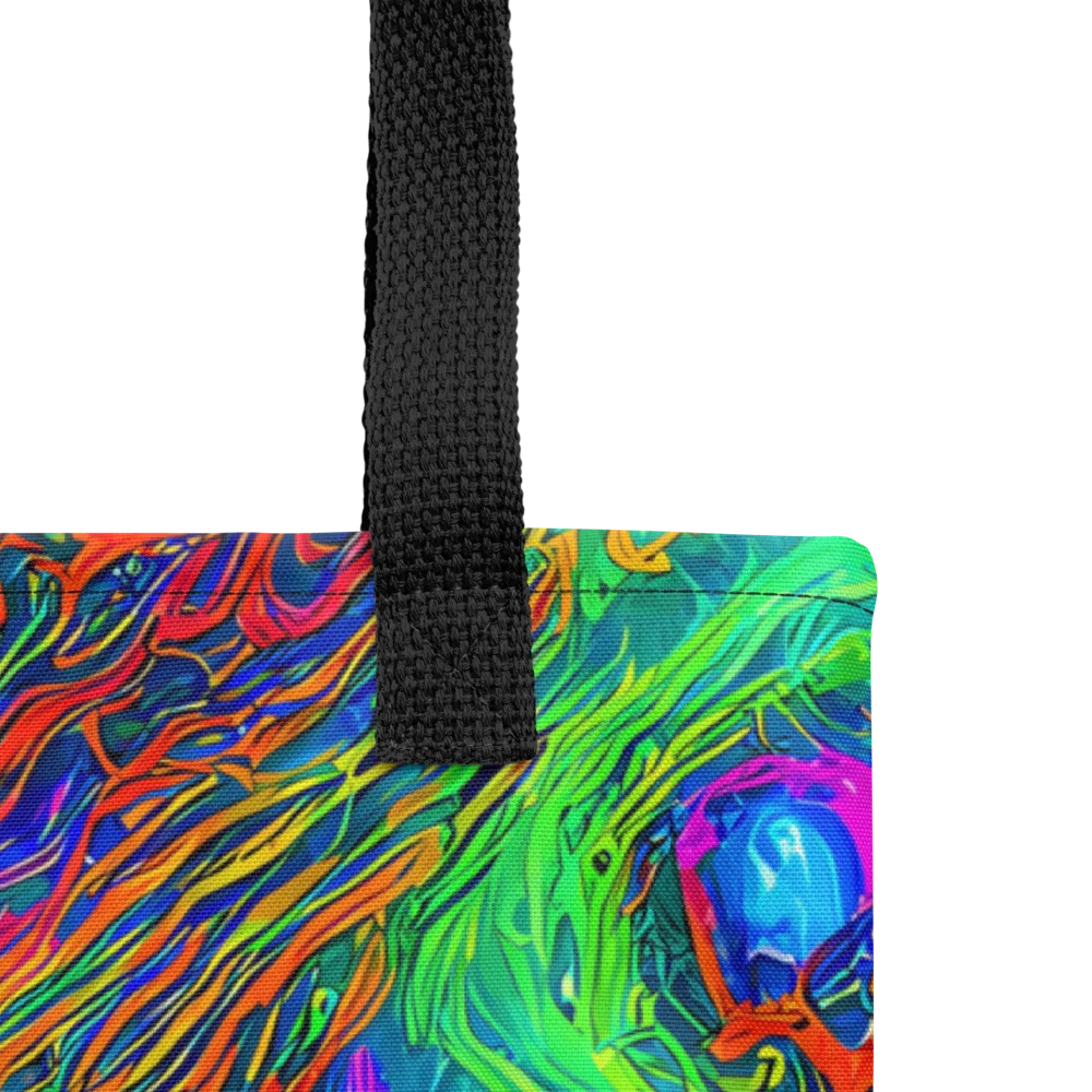 Neon Tidal Fire on Tote Bag — Product details