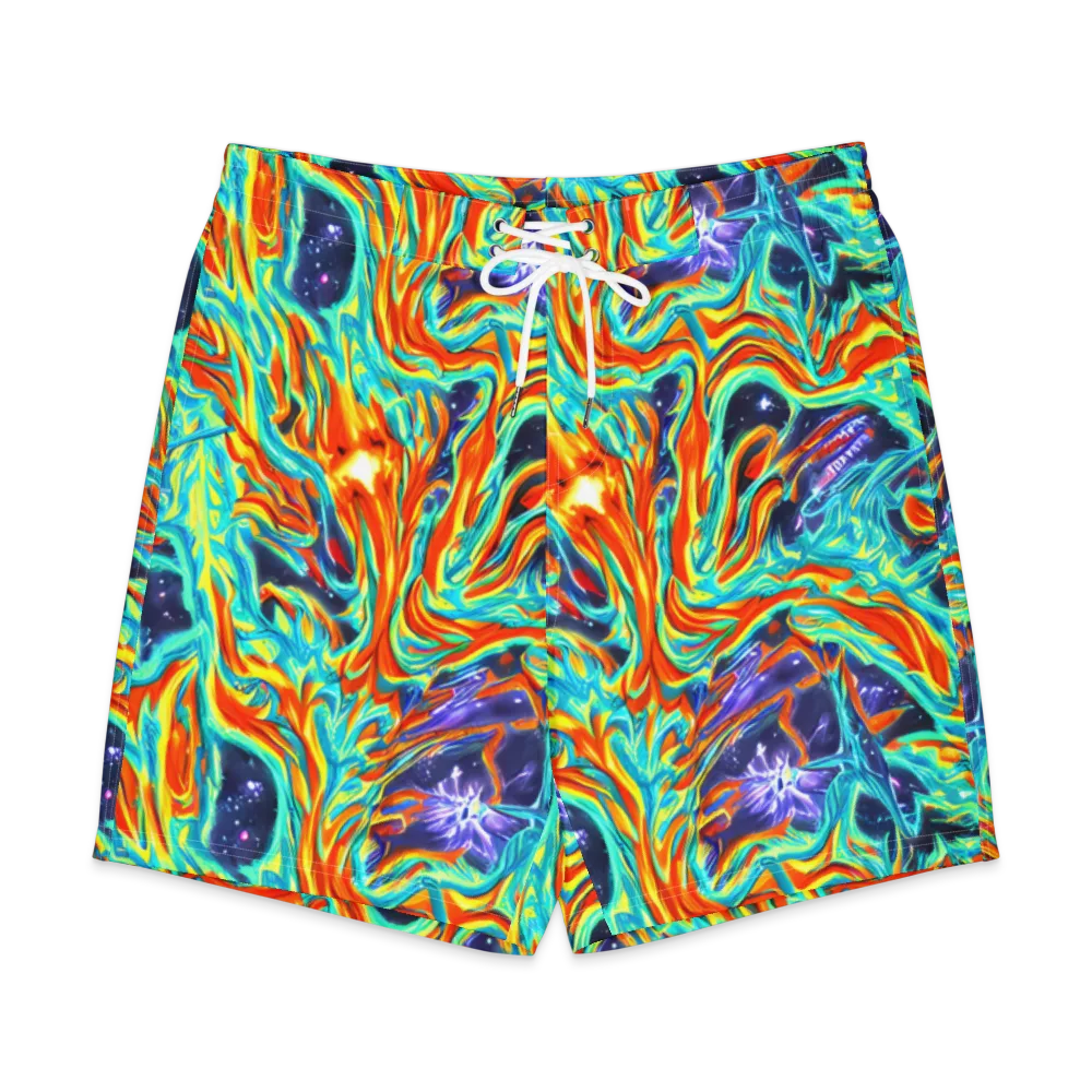 Ultramarine Ember on Men's Board Shorts — Front