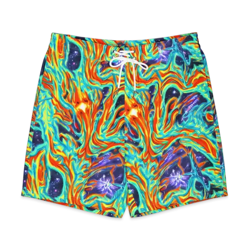 Ultramarine Ember on a Men's Board Shorts