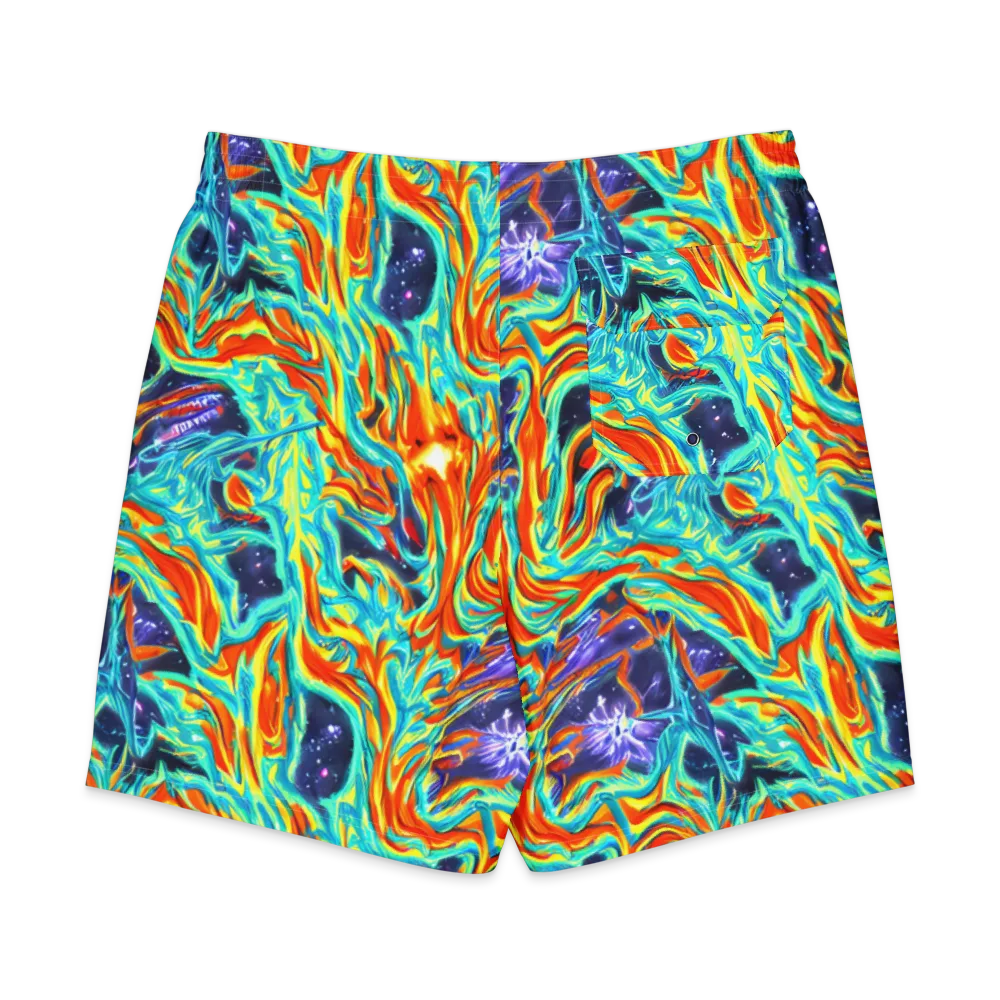 Ultramarine Ember on Men's Board Shorts — Back