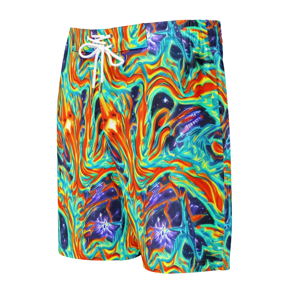 Ultramarine Ember on Men's Board Shorts — Front
