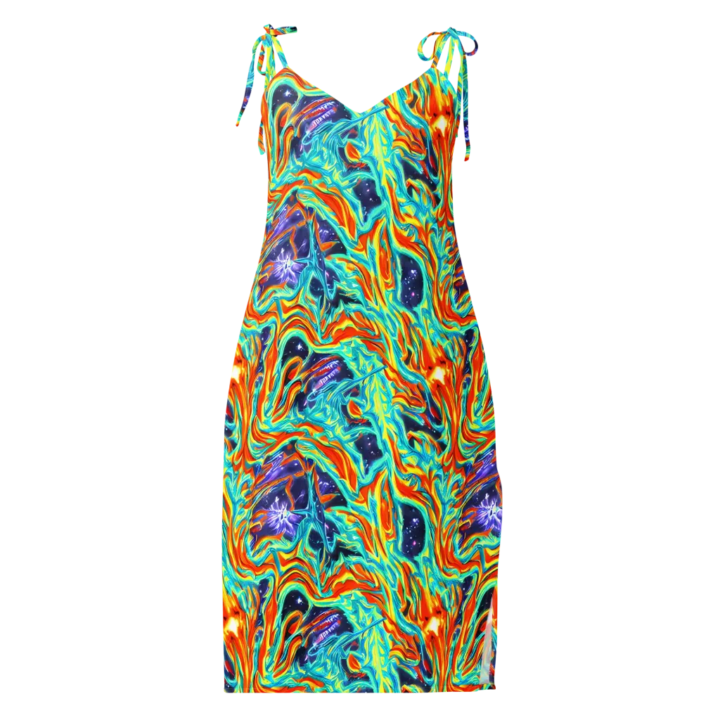 Ultramarine Ember on Slip Dress — Front