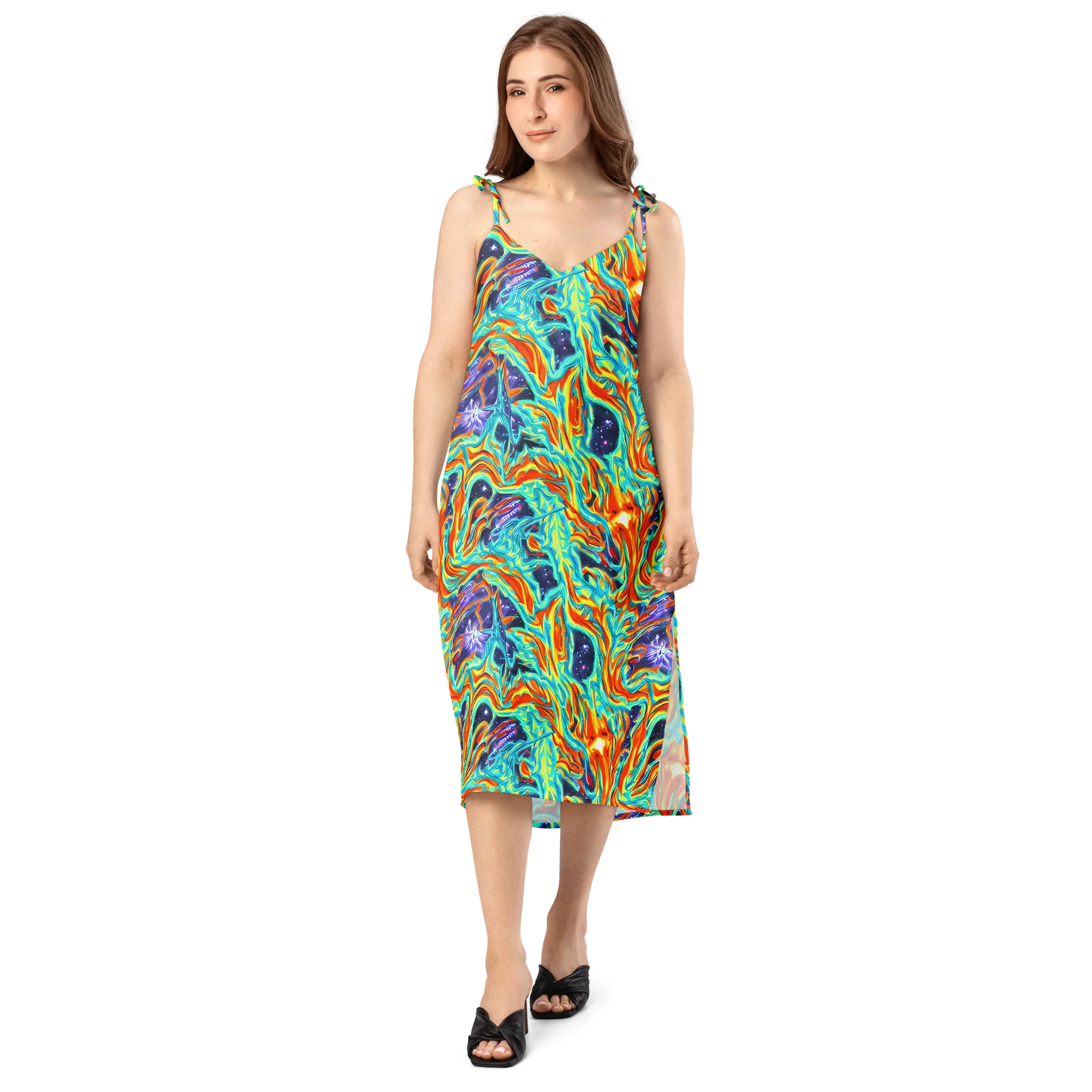 Ultramarine Ember on Slip Dress — Front