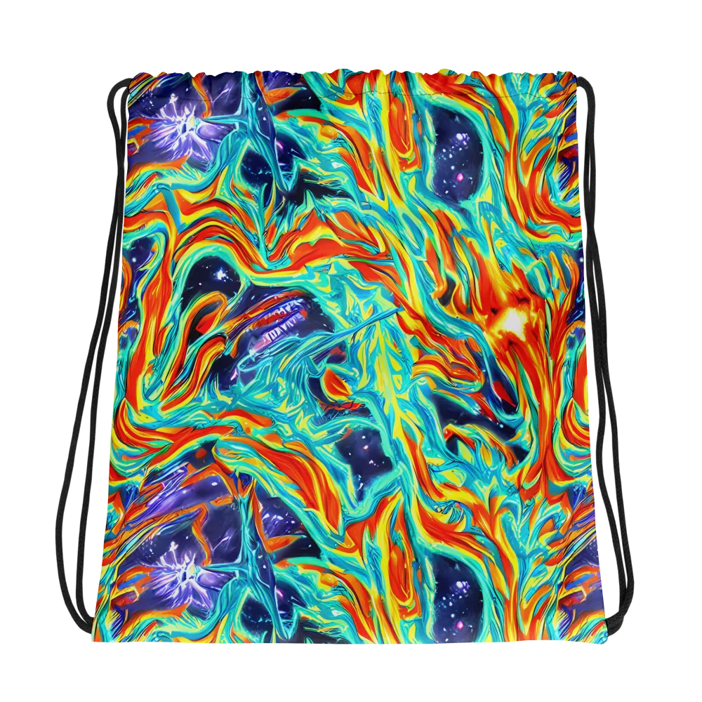 Ultramarine Ember on Drawstring Bag — Photo