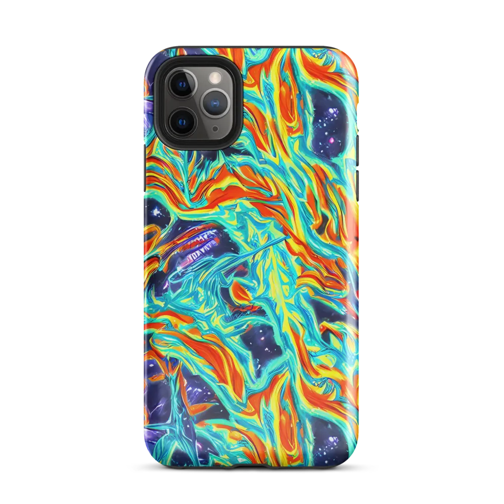 Ultramarine Ember on Tough Case for iPhone® — Front
